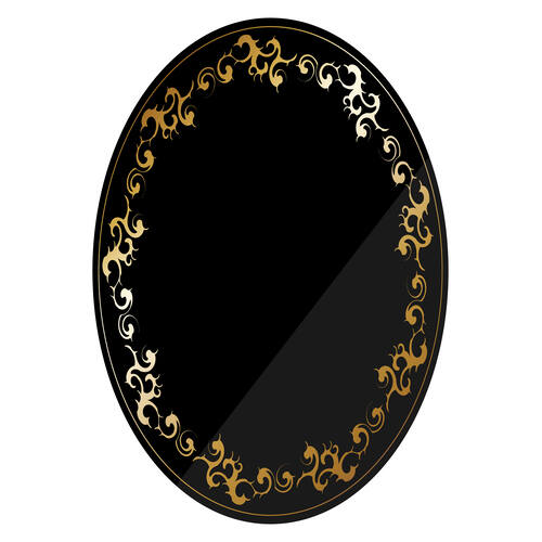 Lifesto Oval Shape Adhesive Mirror Sticker