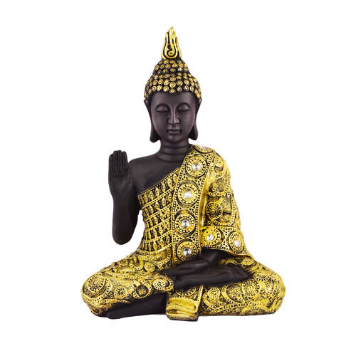 Dhayana Noor Duri Polyresin Sitting Buddha Figurine