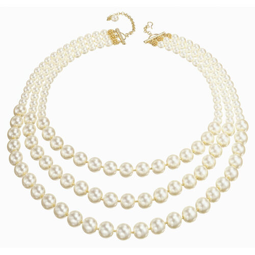 Gold-Plated Pearl Necklace