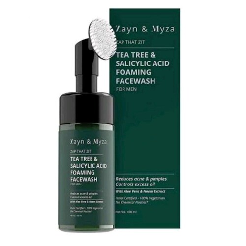 Zyan & Myza Cap That Zit Tea Tree & Saicylic Acid Foaming Face Wash For Men