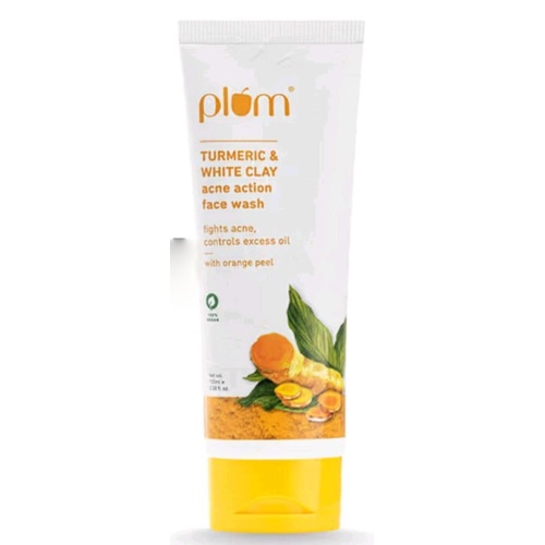 Plum Turmeric & White Clay Acne Action Face Wash