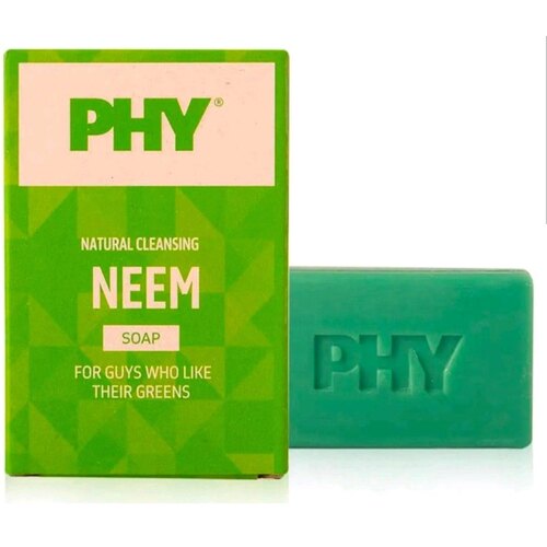 Phy Natural Cleansing Neem Soap For Guys Who Like Their Greens