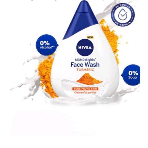 Nivea Milk Delights Face Wash Turmeric