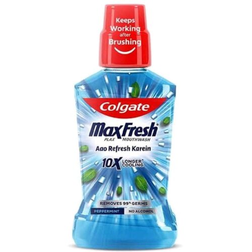 Colgate MaxFresh Plax Mouthwash Aao Refresh Karein 10X Longer Cooling