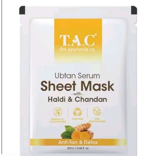 Ubtan Serum Sheet Mask -With Haldi & Chandan